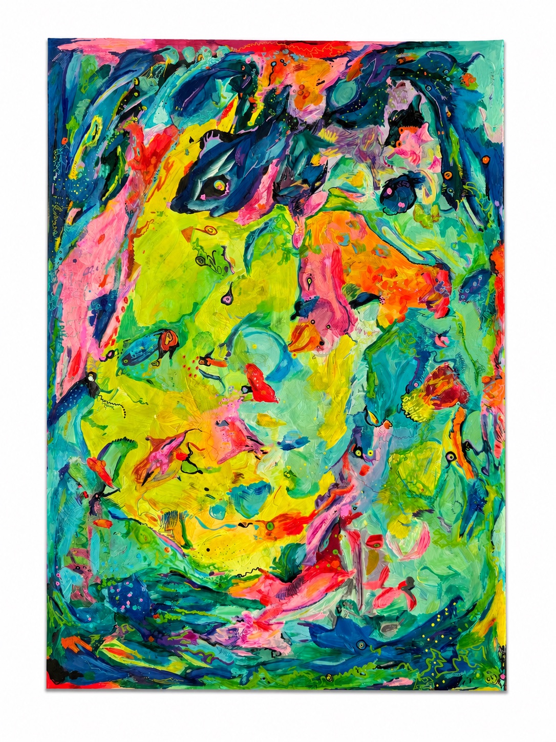 Casa Verde — abstract acrylic on canvas painting by Lara Kirstin